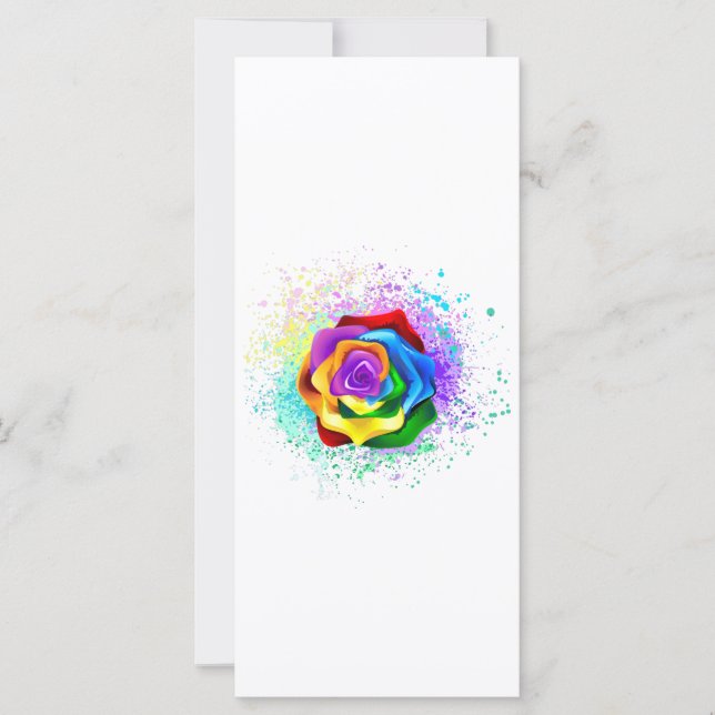 Colorful Rainbow Rose (Front)