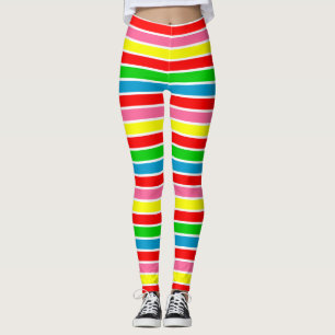 Colorful Rainbow Stripes Legging