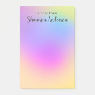 Colorful rainbow style abstract pattern post-it notes