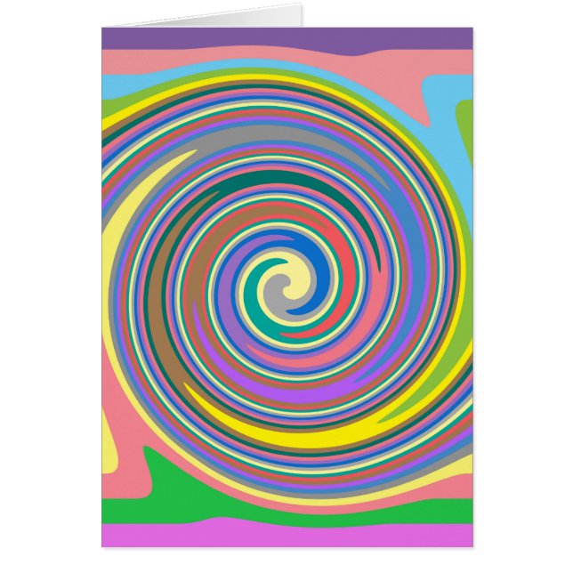 Colorful rainbow swirl pattern (Front)