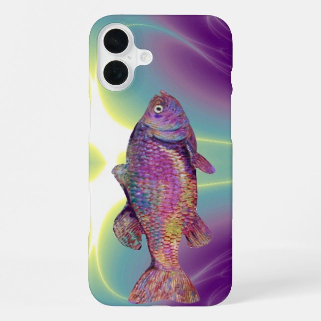 COLORFUL RAINBOW TROUT iPhone CASE (Back)