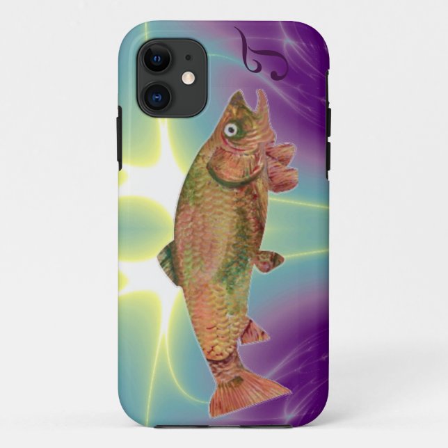 COLORFUL RAINBOW TROUT Monogram Case-Mate iPhone Case (Back)