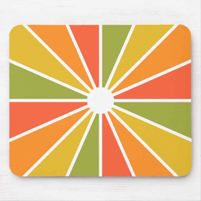 Colorful Rays mousepad, customizable Mouse Mat (Front)