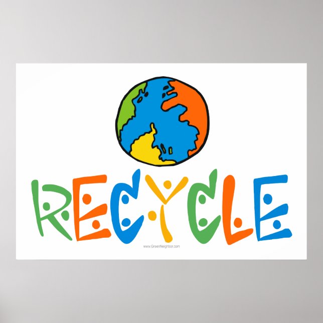 Colorful Recycle Poster (Front)