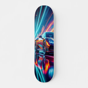 Colorful Reflections Car Skateboard