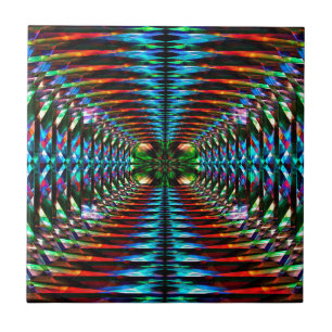 Colorful repeating pattern tile
