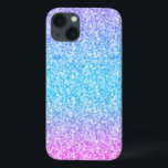 Colorful Retro Glitter And Sparkles iPhone 13 Case<br><div class="desc">Elegant simple colorful retro glitter and sparkles. Pink green and blue gradient tones glitter.</div>