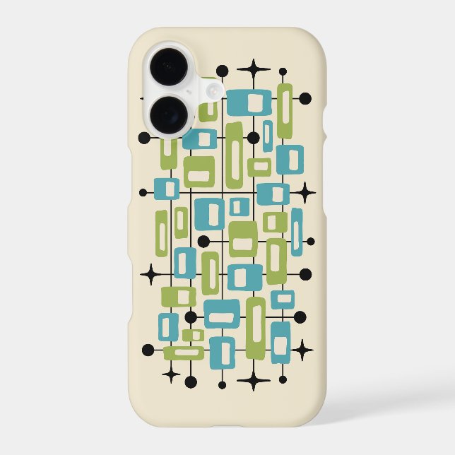 Colorful Retro Mid Century Modern Atomic Abstract (Back)