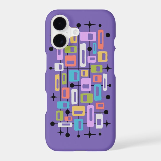 Colorful Retro Mid Century Modern Atomic Abstract (Back)