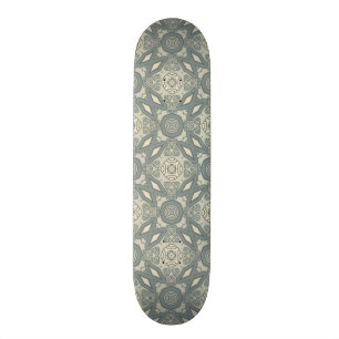 Colorful retro pattern background 5 skateboard