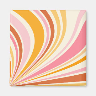 Colorful retro vibes magnet
