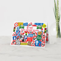 Colorful Road Sign Collage Kids' Birthday