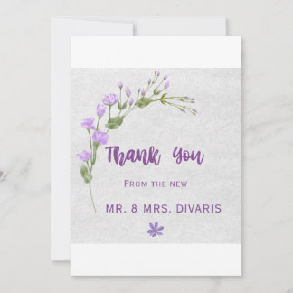 Colorful Roses Thank You Card