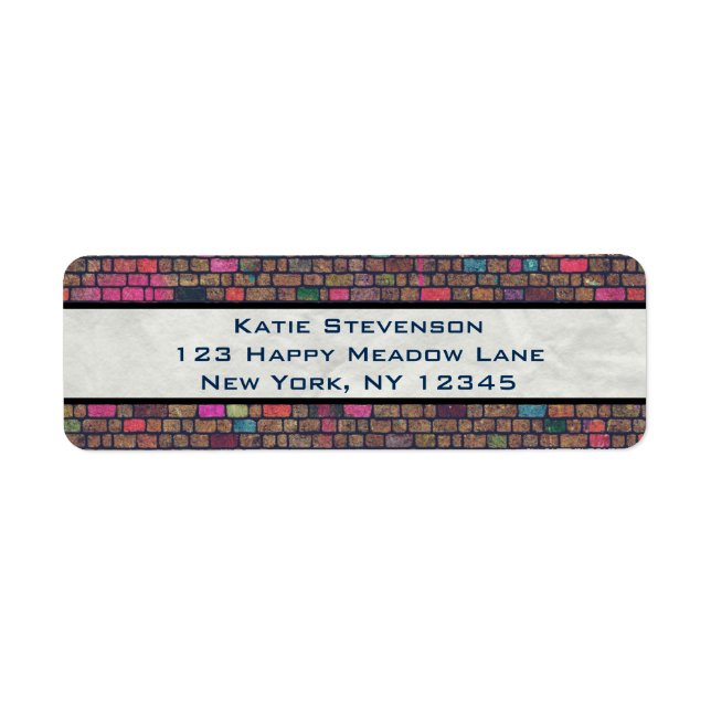 Colorful Rustic Brick Wall Texture (Front)