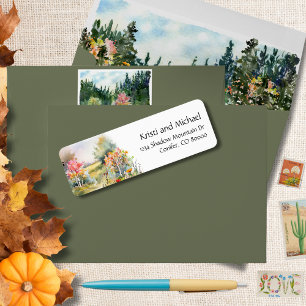 Colorful Rustic Fall   Return Address Label