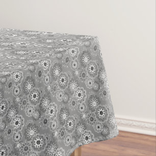 Colorful rustic floral pattern retro tablecloth
