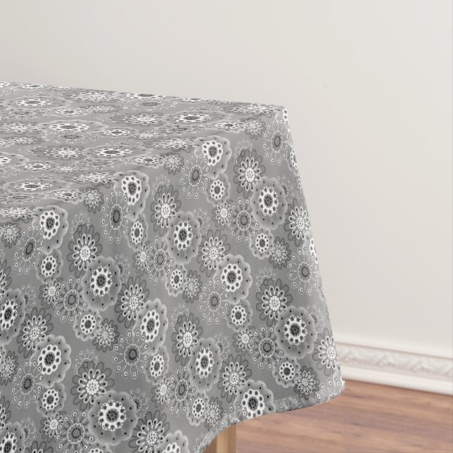 Colorful rustic floral pattern retro  tablecloth (In Situ)