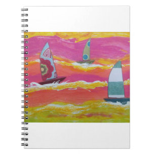 Colorful Sailboats2  Notebook