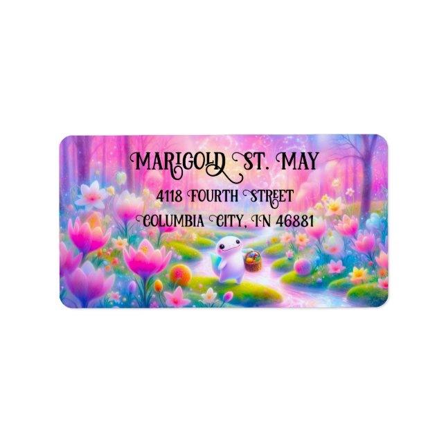 Colorful Salamander Address Labels (Front)