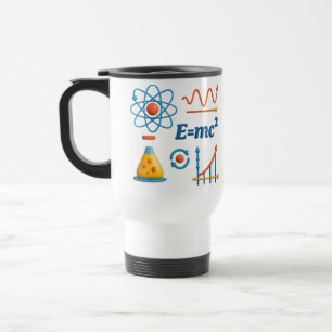 Colorful Science and Physics Travel Mug