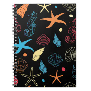 Colorful Sea Creatures Ocean Aquatic Marine Life Notebook
