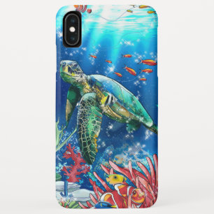 Colorful Sea Turtle iPhone XS Max Case