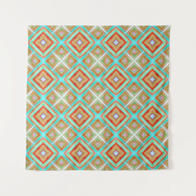 Colorful seamless pattern backgroundabstract, art, tapestry (Front)