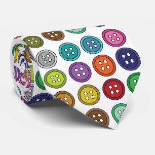 Colorful Sewing Buttons Fashion Tailor Tie