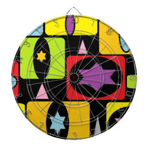 COLORFUL SHAPES DARTBOARD