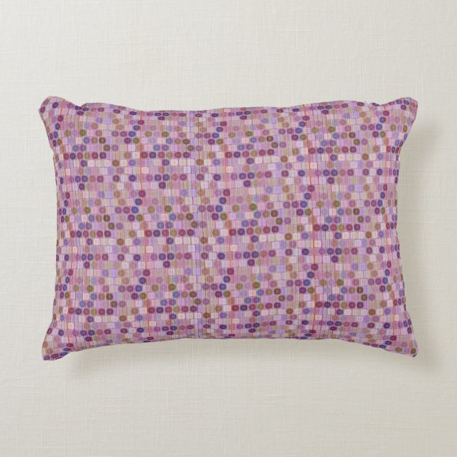 Colorful shapes decorative cushion (Front)