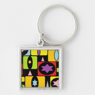 COLORFUL SHAPES KEY RING