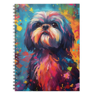 Colorful Shih Tzu Notebook
