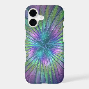 Colorful Shiny Fantasy Flower Abstract Fractal Art