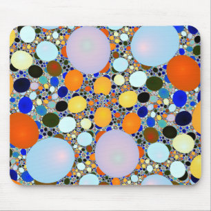 Colorful Shiny Stones Terrazzo Mouse Pad