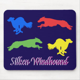 Colorful Silken Windhounds  Mouse Mat