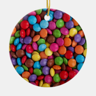 Colorful skittles candy ceramic tree decoration