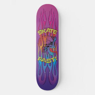 Colorful Skul Skateboard