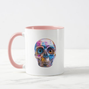 Colorful Skull Glossy Pop Art Mug