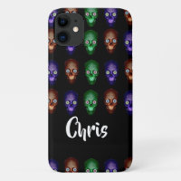 Colorful skull heads