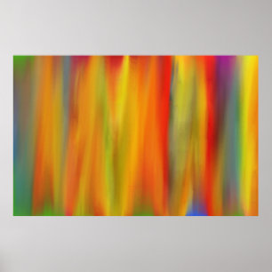 COLORFUL SKY PAINT RAINBOW ART 5 POSTER