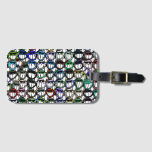 Colorful smiles luggage tag