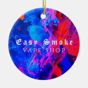 Colorful Smoke Vape Shop  Ceramic Tree Decoration