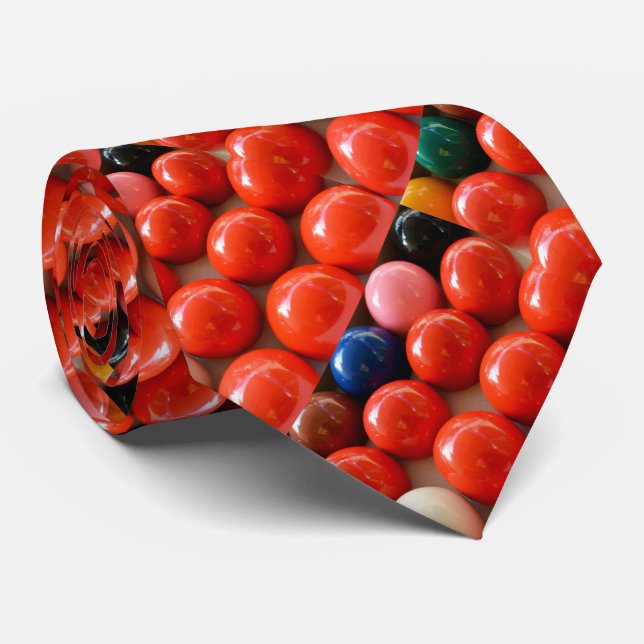 Colorful Snooker Balls, Tie (Rolled)