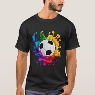 Colorful Soccer Byll Sports Gear For Men Women And T-Shirt