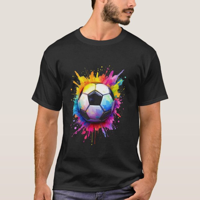Colorful Soccer T-Shirt (Front)