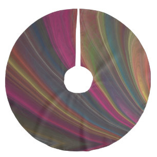 Colorful Soft Sand Waves Brushed Polyester Tree Skirt