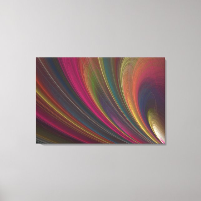 Colorful Soft Sand Waves Canvas Print (Front)