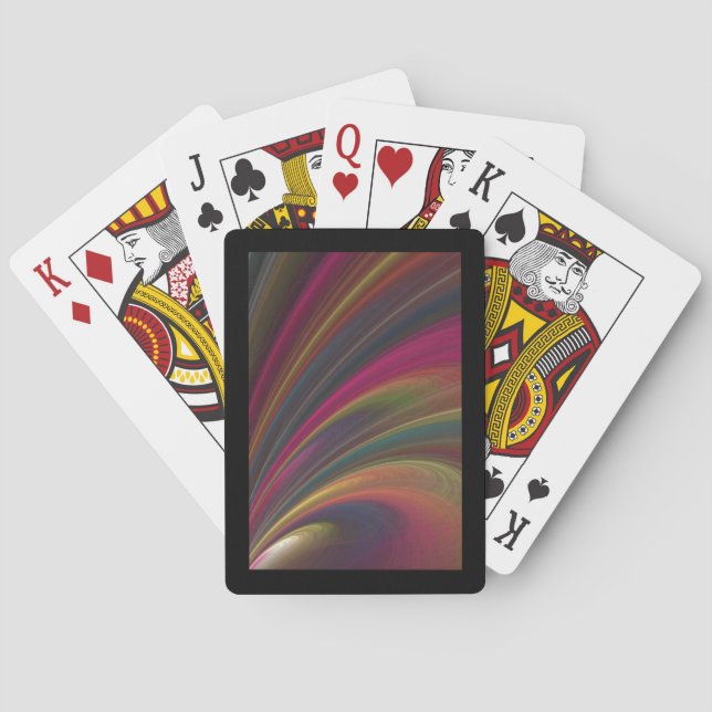 Colorful Soft Sand Waves Playing Cards (Back)