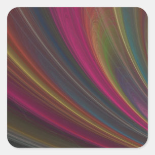 Colorful Soft Sand Waves Square Sticker