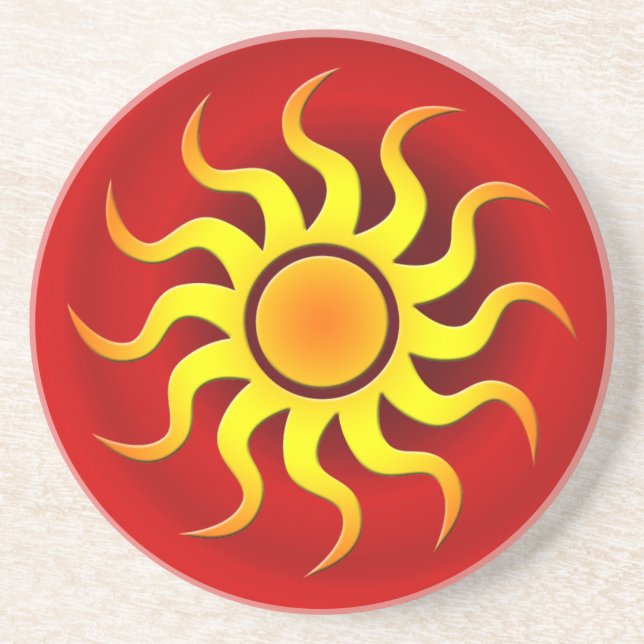 COLORFUL SOUTHWESTERN SUN COASTER (Front)